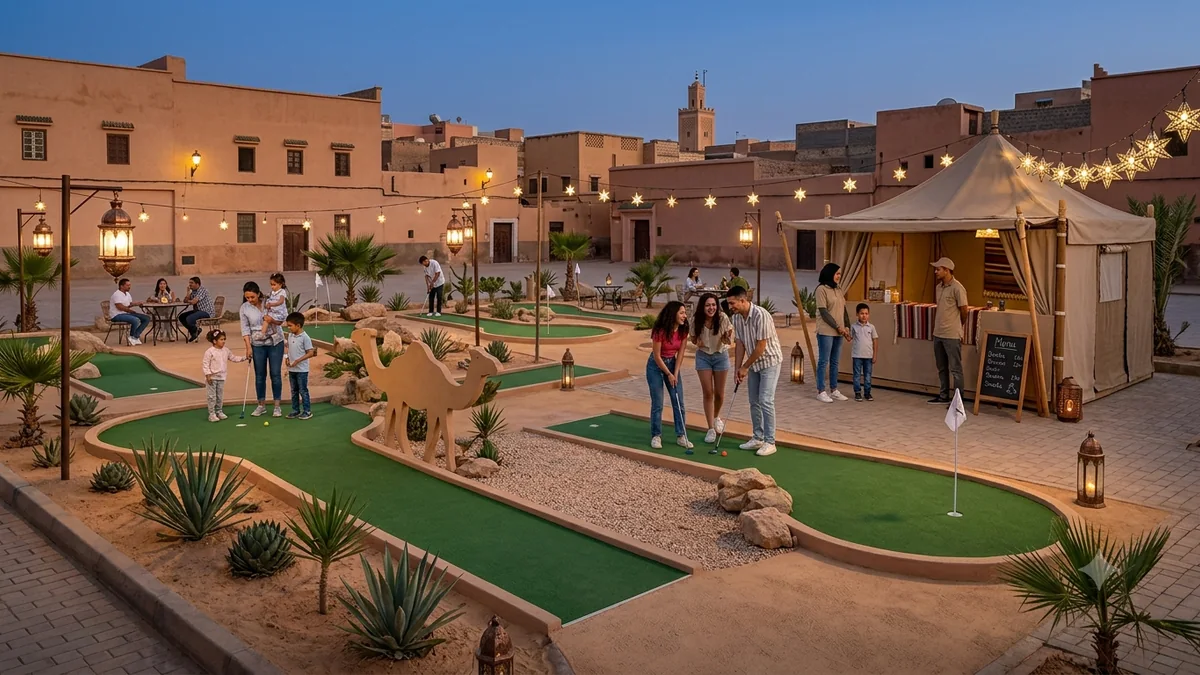 Simulation conceptuelle Sahara Golf inspirée du désert marocain